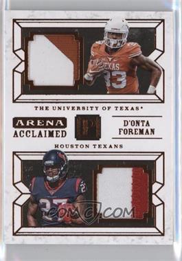 2017 Panini Pantheon - Arena Acclaimed - Bronze #AA-DF - D'Onta Foreman /25