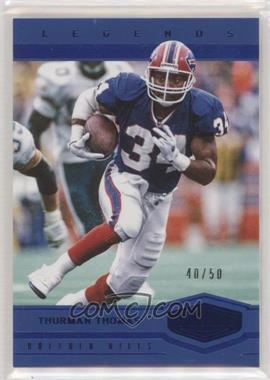 2017 Panini Plates & Patches - [Base] - Blue #174 - Legends - Thurman Thomas /50