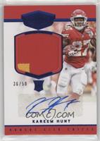 Rookie Patch Autographs - Kareem Hunt [Noted] #/50