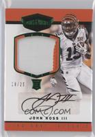 Rookie Patch Autographs - John Ross III #/25