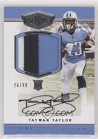 Rookie Patch Autographs - Taywan Taylor #/99