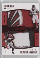 Devonta Freeman, Matt Ryan #/5