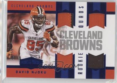 2017 Panini Plates & Patches - Rookie Quad Materials - Blue #RQM-6 - David Njoku /50