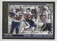 Antonio Gates, Melvin Gordon, Philip Rivers #/99