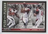 Devonta Freeman, Julio Jones, Matt Ryan #/199