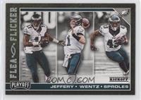 Alshon Jeffery, Carson Wentz, Darren Sproles #/199