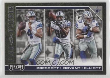 2017 Panini Playoff - Flea Flicker #1 - Dak Prescott, Dez Bryant, Ezekiel Elliott