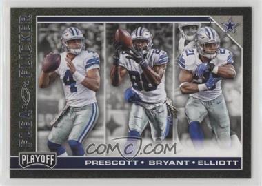 2017 Panini Playoff - Flea Flicker #1 - Dak Prescott, Dez Bryant, Ezekiel Elliott