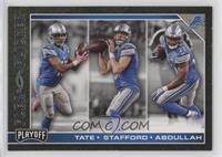 Ameer Abdullah, Golden Tate III, Matthew Stafford