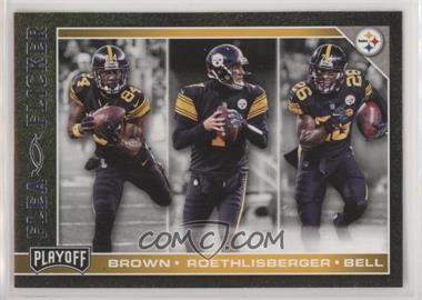 2017 Panini Playoff - Flea Flicker #3 - Antonio Brown, Ben Roethlisberger, Le'Veon Bell [EX to NM]