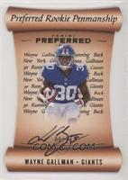 Preferred Rookie Penmanship - Wayne Gallman #/10