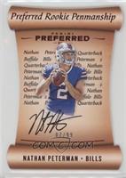 Preferred Rookie Penmanship - Nathan Peterman #/99