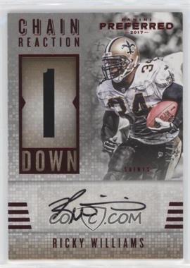 2017 Panini Preferred - [Base] - Red #314 - Chain Reaction - Ricky Williams /25