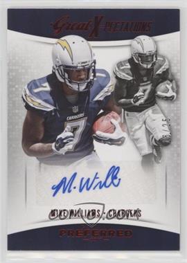 2017 Panini Preferred - [Base] #334 - Great X-Pectations - Mike Williams /25