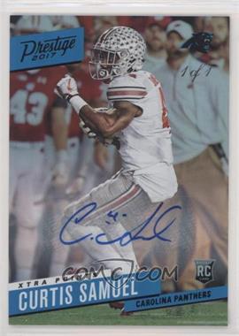 2017 Panini Prestige - [Base] - Xtra Points Black Signatures #272 - Rookie - Curtis Samuel /1