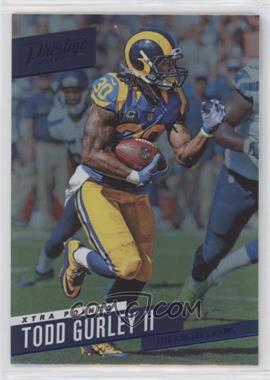 2017 Panini Prestige - [Base] - Xtra Points Blue #100 - Todd Gurley II