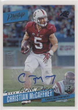 2017 Panini Prestige - [Base] - Xtra Points Gold Signatures #215 - Rookie - Christian McCaffrey /50