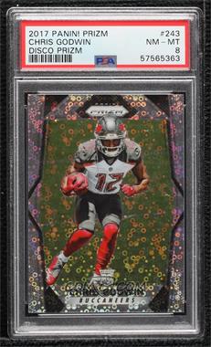 2017 Panini Prizm - [Base] - Disco Prizm #243 - Rookies - Chris Godwin [PSA 8 NM‑MT]