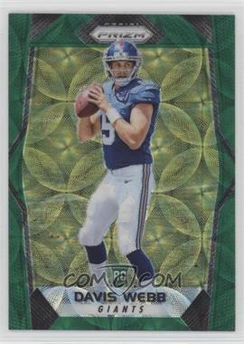 2017 Panini Prizm - [Base] - Green Scope Prizm #263 - Rookies - Davis Webb /99