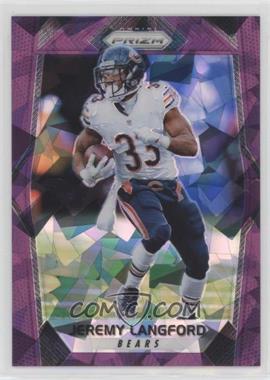 2017 Panini Prizm - [Base] - Purple Crystals Prizm #151 - Jeremy Langford /75