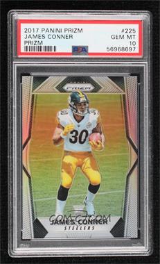 2017 Panini Prizm - [Base] - Silver Prizm #225 - Rookies - James Conner [PSA 10 GEM MT]