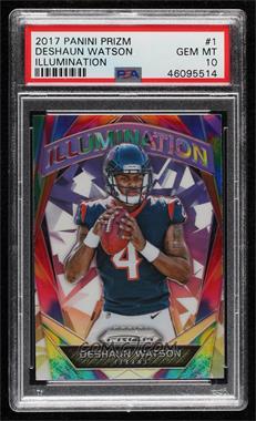 2017 Panini Prizm - Illumination - Silver Prizm #1 - Deshaun Watson [PSA 10 GEM MT]