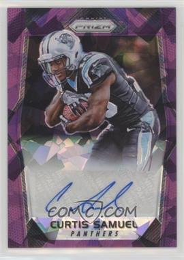 2017 Panini Prizm - Rookie Autographs - Purple Crystals Prizm #RA-CS - Curtis Samuel /75