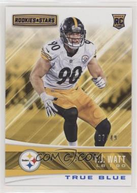 2017 Panini Rookies & Stars - [Base] - True Blue #230 - Rookies - T.J. Watt /49