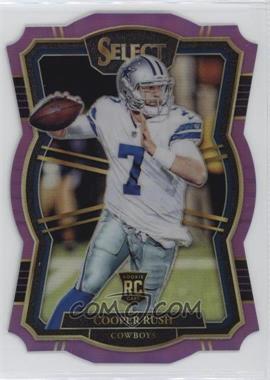 2017 Panini Select - [Base] - Purple Prizm #152 - Premier Level Die-Cut - Cooper Rush /75