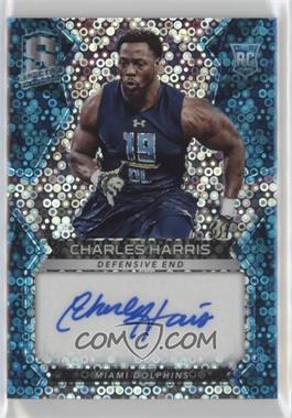 2017 Panini Spectra - [Base] - Neon Blue Prizm #181 - Rookie Autographs - Charles Harris /75