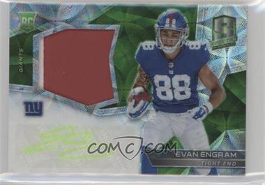 2017 Panini Spectra - [Base] - Neon Green Prizm #240 - Rookie Patch Autographs - Evan Engram /50