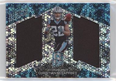 2017 Panini Spectra - Rising Rookie Materials - Neon Blue Prizm #11 - Christian McCaffrey /99