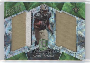 2017 Panini Spectra - Rising Rookie Materials - Neon Green Prizm #13 - Alvin Kamara /25