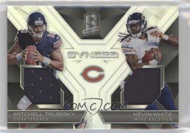 2017 Panini Spectra - Synced Swatches #23 - Mitchell Trubisky, Kevin White /199