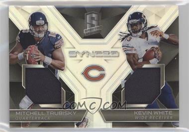 2017 Panini Spectra - Synced Swatches #23 - Mitchell Trubisky, Kevin White /199