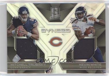 2017 Panini Spectra - Synced Swatches #23 - Mitchell Trubisky, Kevin White /199