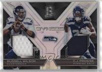 Russell Wilson, C.J. Prosise [EX to NM] #/199