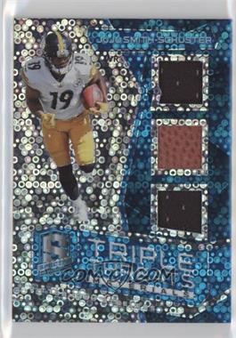 2017 Panini Spectra - Triple Threats - Neon Blue Prizm #24 - JuJu Smith-Schuster /50