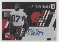 Class of 2017 Rookie - Matthew Dayes #/199