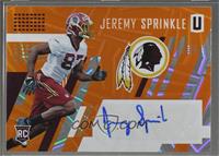 Class of 2017 Rookie - Jeremy Sprinkle [Noted] #/15
