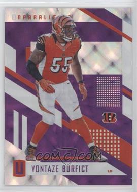 2017 Panini Unparalleled - [Base] - Purple #40 - Vontaze Burfict /99