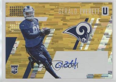 2017 Panini Unparalleled - [Base] - Yellow Wind Chimes Autographs #220 - Class of 2017 Rookie - Gerald Everett /149