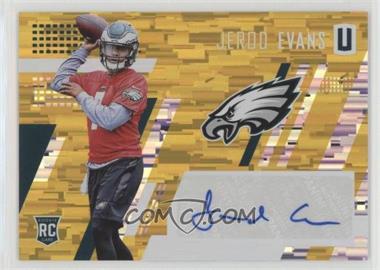 2017 Panini Unparalleled - [Base] - Yellow Wind Chimes Autographs #254 - Class of 2017 Rookie - Jerod Evans /149