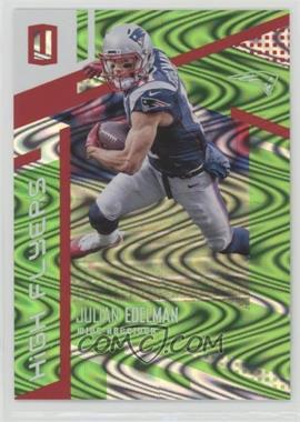 2017 Panini Unparalleled - High Flyers - Lime Green Swirlorama #HF-JE - Julian Edelman /199