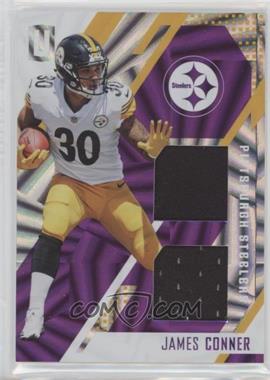 2017 Panini Unparalleled - Rookie Stitches Dual - Purple Wedges Jersey #ST-JC - James Conner /99