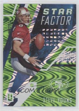 2017 Panini Unparalleled - Star Factor - Lime Green Swirlorama #SF-SY - Steve Young /199