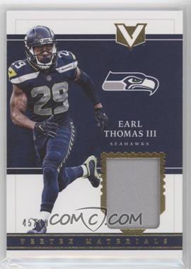 2017 Panini Vertex - Vertex Materials #VM-46 - Earl Thomas III /49