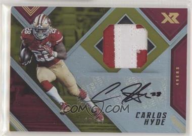 2017 Panini XR - Autographed Swatches - Gold #AS-CH - Carlos Hyde /10