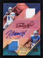 Matthew Stafford, Kenny Golladay #/10