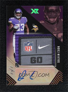 2017 Panini XR - Rookie Jumbo Swatch Autographs - Laundry Tag #RJA-DC - Dalvin Cook /1